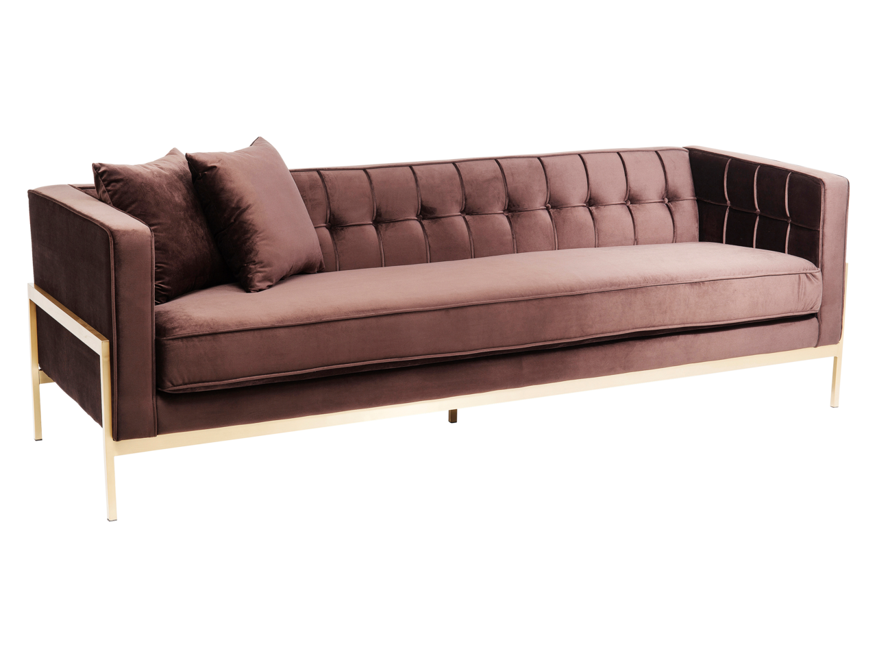 Kare Sofa Loft 3Sitzer Braun Föger